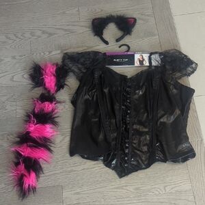 Adult Woman Flirty Cat Costume - Size 16-20